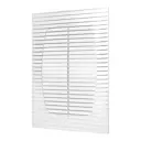 Решётка вентиляционная прямоточная ERA 170x240(h) неразъемная с сеткой цвет ABS пластик цвет белый