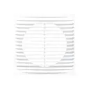 Решётка вентиляционная прямоточная ERA 194x194 неразъемная с сеткой цвет ABS пластик цвет белый