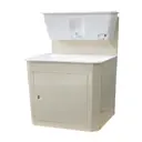 Дачный умывальник ЛИДЕР 10011: бак 17 л нагреватель воды, мойка пластиковая цвет бежевый