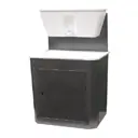 Дачный умывальник ЛИДЕР 10034: бак 17 л мойка нержавеющая сталь цвет антик серебро