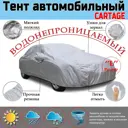 Тент автомобильный Cartage 5277312 25x21 см серый