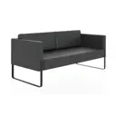 Диван прямой Euroforma Тренд 180x78x78 см металл цвет черный