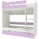 Кровать Кариви Юниор 80x190 см 2 яруса ЛДСП цвет ирис 00009-04-25-00