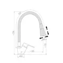 Однорычажный смеситель Ravslezak Co106.5/13cmatc 24.7 см цвет черный