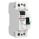 УЗО EKF Basic ВДТ-40 2P 63 A 100 мА 4.5 кА AC elcb-2-63-100e-sim