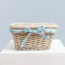 Корзина плетеная Storidea 21x16x30 см дерево цвет бежевый