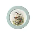 Картина в круглой раме голубого цвета "Райские птички" №2 27x27 см