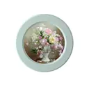 Картина в круглой раме "Цветы прованса" Розовый букет 27x27 см