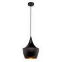 Светильник подвесной LUMINA DECO Foggi LDP 7712-B BK 1 лампа 3 м² цвет черный