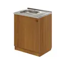 Напольный шкаф с мойкой Лидер Эконом ТМ4215л 60x82x60 см ЛДСП цвет ольха