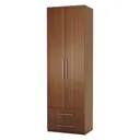 Шкаф распашной Шарм-Дизайн Мелодия МПЯ-21 100x220x60 см ЛДСП цвет орех