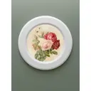 Картина в круглой белой раме "Цветы прованса" Красная роза 27x27 см