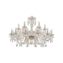 Люстра хрустальная Bohemia Ivele Crystal 1411 105.12+6.360.G E14 18 ламп 36 м²