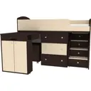 Кровать Кариви КИВи 184x113x84 см ЛДСП цвет венге 00004-02-01-00
