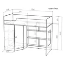 Кровать Кариви Сказка 179x140.50x116.70 см ЛДСП цвет белый 0091-33-23-00