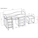 Кровать Кариви КИВи 163.20x113.20x73.40 см ЛДСП цвет дуб молочный 00160-01-01-00