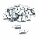 Зажим шторный без кольца Айрис С-2 4003, металлический, 50 шт