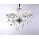 Люстра на штанге хрустальная Ambrella Light TR4900 Traditional 6 ламп 18 м² цвет бесцветный - прозрачный