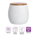 Банка для сыпучих продуктов Elan gallery Пузырьки 0.85 л керамика цвет белый, коричневый