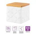 Банка для сыпучих продуктов Elan gallery 0.63 л керамика цвет белый, коричневый