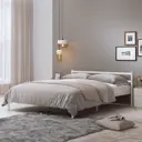 Кровать Квадрат 160-200-white 160x70 металл цвет белый