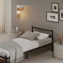 Кровать Квадрат 800-2000-black 80x70 металл цвет черный
