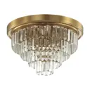 Люстра потолочная LUMION 5257-6C 6 ламп 12 м² цвет латунь