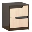 Тумба прикроватная Тэкс Гавана 40x47x38 см 2 ящика ЛДСП цвет венге/дуб молочный