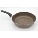 Универсальная сковородка Victoria MR0022BR 22 см алюминиевое литье без крышки цвет коричневый