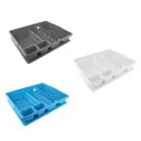 Сушилка для посуды Axentia 47 см 1 ярус цвет серебристый/белый/синий