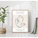 Постер 28 картин "Линейный силуэт. пикассо" 70x50 см, в подарочном тубусе без рамы