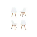 Стул Bradex Eames Bon 47x84x49 см экокожа цвет белый FR 0023K