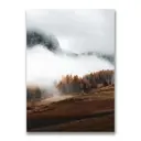 Картина на холсте Осенний лес в дымке 50x70 см