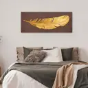 Модульная картина «Перо» 100x40 см
