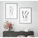 Постер 28 картин "Любовь рисунок" 50x40 см