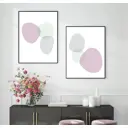 Постер 28 картин "3 пятна, абстракция" 50x40 см