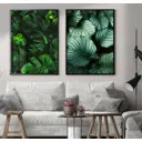 Набор постеров 28 картин "Тропики, листья монстеры" 70x50 см 2 шт в подарочном тубусе