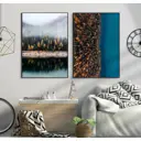 Набор постеров 28 картин "Лес, пейзаж" 70x50 см 2 шт в подарочном тубусе