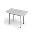 Стол кухонный раскладной Кеа прямоугольник 58x77x76 см ЛДСП цвет ателье серый