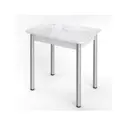 Стол Кеа прямоугольник 58x77x76 см ЛДСП цвет белый мрамор