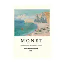 Постер Просто Постер "Клод Моне - Пляж и Фалез д'Амон" 90x60 см в подарочном тубусе