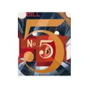 Постер на холсте Просто Постер Геометрия Золотая пятерка 50x70см без рамы