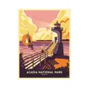 Постер на холсте Просто Постер Маяки Маяк на берегу Национального парка Акадия 40x50см без рамы