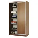 Шкаф-купе Шарм-Дизайн 220x160x60 см 2 двери 7 полок ЛДСП цвет орех