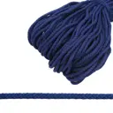 Шнур Айрис плетеный бытовой веревка хозяйственная цвет синий 5 мм х 100м