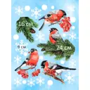 Наклейка Lisadecor-shop Снегири 50 см х 40 см