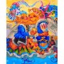 Картина по номерам Белоснежка холст 40x50 см Фигуристы