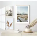 Набор постеров 3 шт 28 картин "Горы, пейзаж" 95x100 см в тубусе без рамы для интерьера