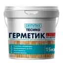 Герметик для Теплых швов Cemmix акрил для деревянных поверхностей белый ведро 15 кг