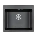Кухонная мойка Paulmark PM106052-BL Kante 60x52x20 см кварц цвет черный